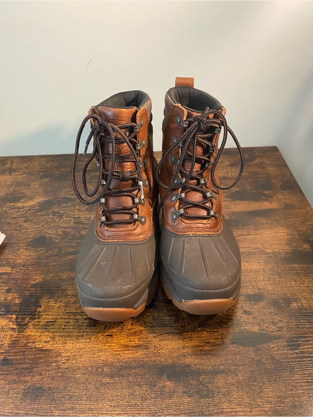LL Bean Tek 2.5 Men's Waterproof Brown Leather Winter Boots